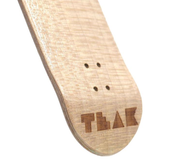 Teak Tuning PROlific Wooden 5 Ply Fingerboard Deck 32x95mm - The Classic - with Color Matching Mid Ply