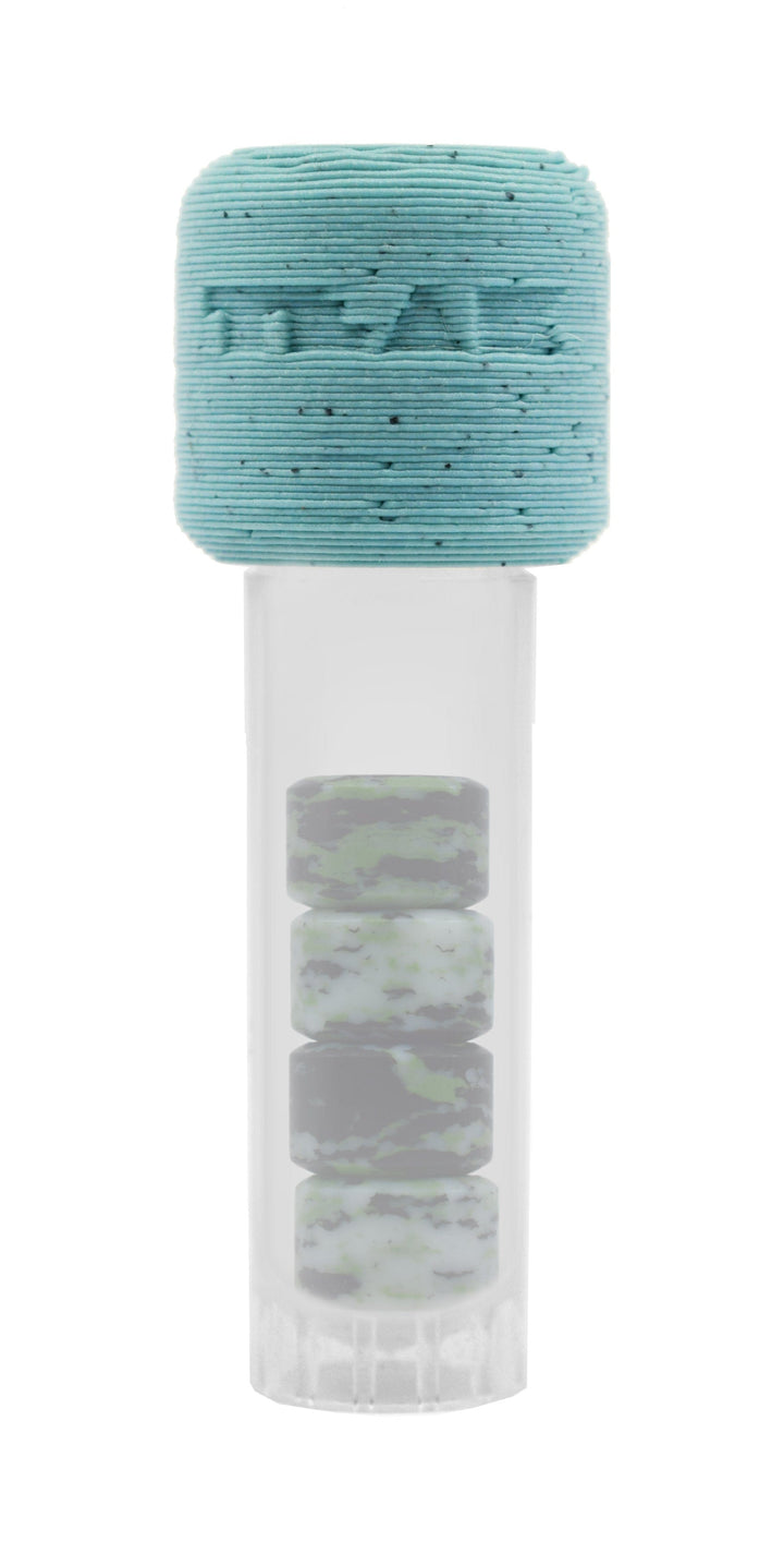 Teak Tuning *LIMITED RUN* Apex 65D All Terrain Polymer (ATP) Fingerboard Wheels, New Street Shape - Digital Swirls, Limited Series - Premium ABEC-9 Stealth Bearings -Zombie Swirl Colorway - Set of 8