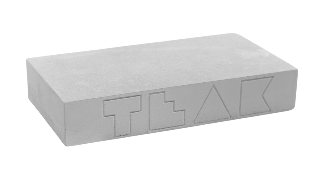 Teak Tuning Monument Series Concrete - "Big Slab" Manual Pad - 5.5" Wide, 3" Long - Sterling Gray Colorway