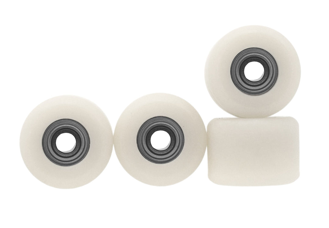 Teak Tuning Apex Shorty 61D Urethane Wheels - ABEC-9 Bearings - Cream Colorway