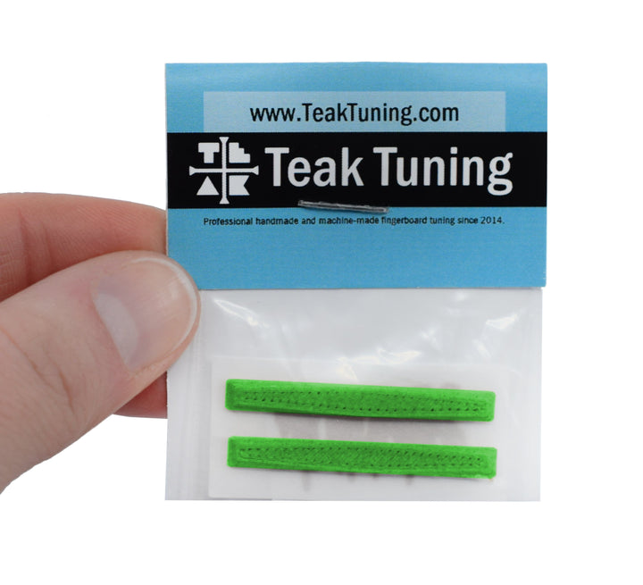 Teak Tuning Gem Edition Board Rails (Adhesive Backing) - Emerald Green