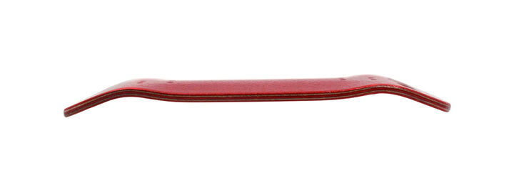 Teak Tuning PROlific Wooden 5 Ply Fingerboard Boxy Deck 32x96mm - Cherry Red - with Color Matching Mid Ply