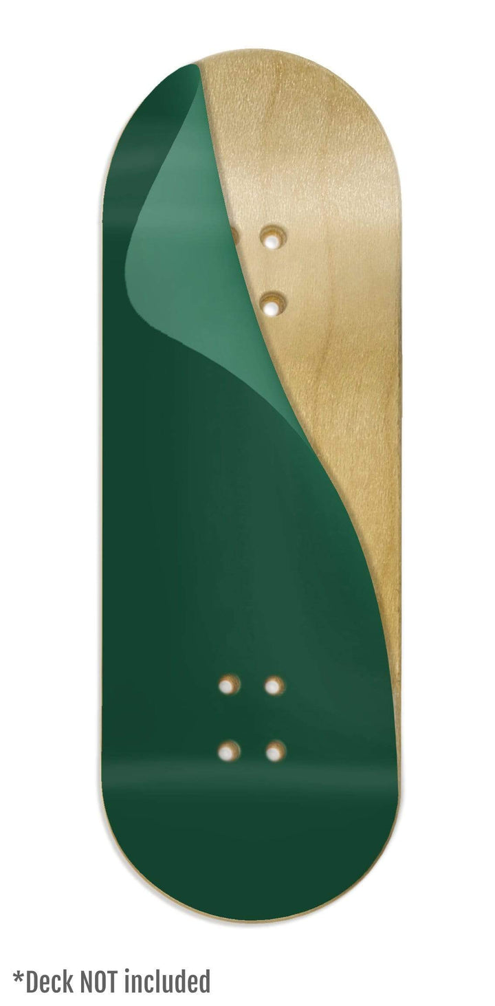 Teak Tuning "Emerald Green Colorway" ColorBlock Fingerboard Deck Wrap - 35mm x 110mm