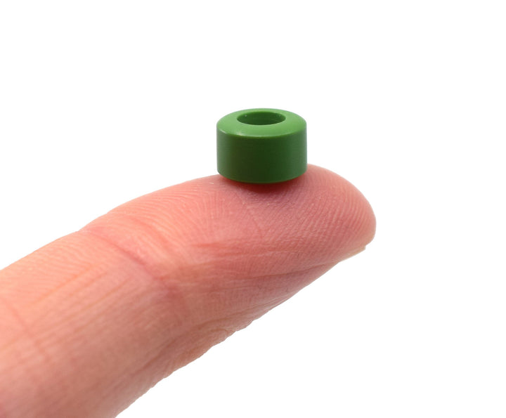 Teak Tuning Apex 65D All Terrain Polymer (ATP) Fingerboard Wheels, New Street Shape - Premium ABEC-9 Stealth Bearings - Avocado Colorway - Set of 4