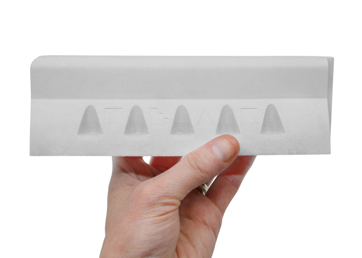 Teak Tuning Monument Series Concrete Jersey Barrier - 7" Long, 2.25" Tall - "Sterling Gray" Colorway