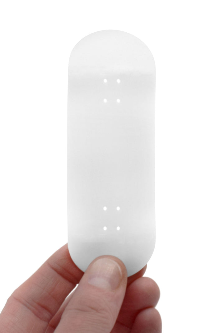 Teak Tuning Polymer Composite Fingerboard Deck, "Powder Snow" - 35mm Width