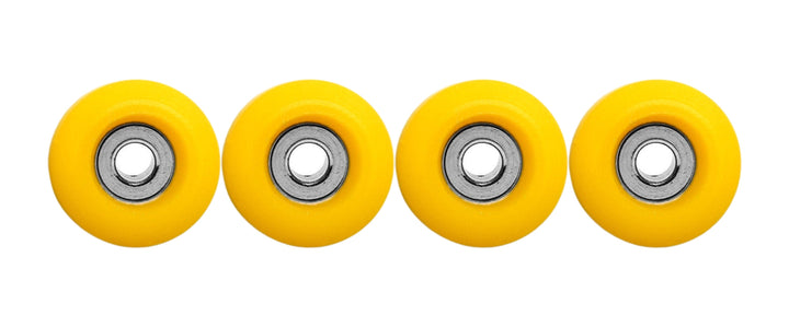 Teak Tuning Eco 85D CNC Poly Wheels - Rounded Shape - Yellow Colorway