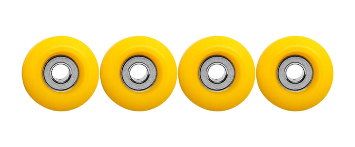 Teak Tuning Eco 85D CNC Poly Wheels - Rounded Shape - Yellow Colorway