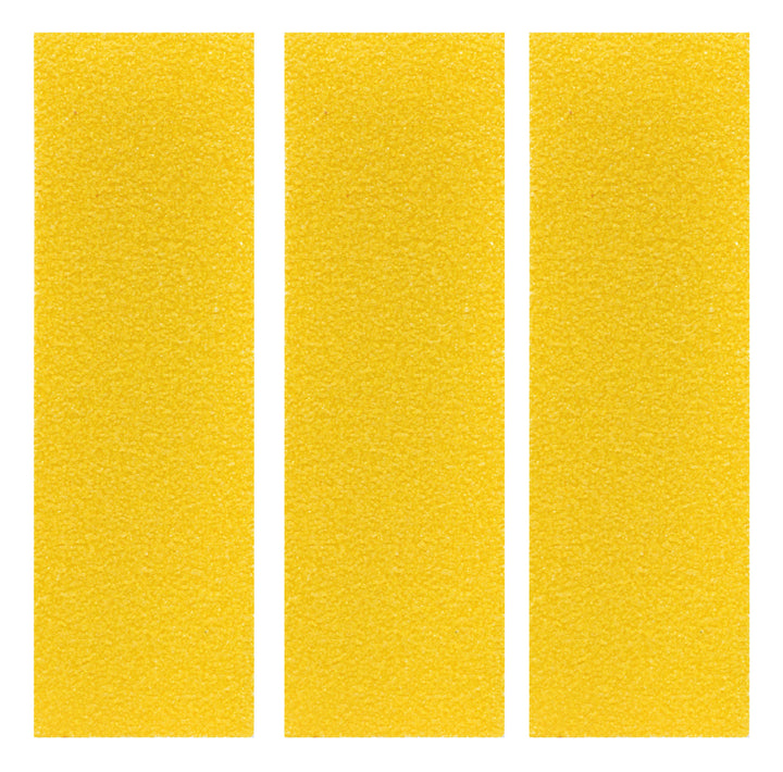 Teak Tuning 3PK Fingerboard Skate Grip Tape, Yellow Edition - 38mm x 114mm