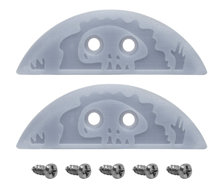 Teak Tuning Peeping Yeti Fingerboard Nose & Tail Guards - 7.5mm x 22mm - Gray