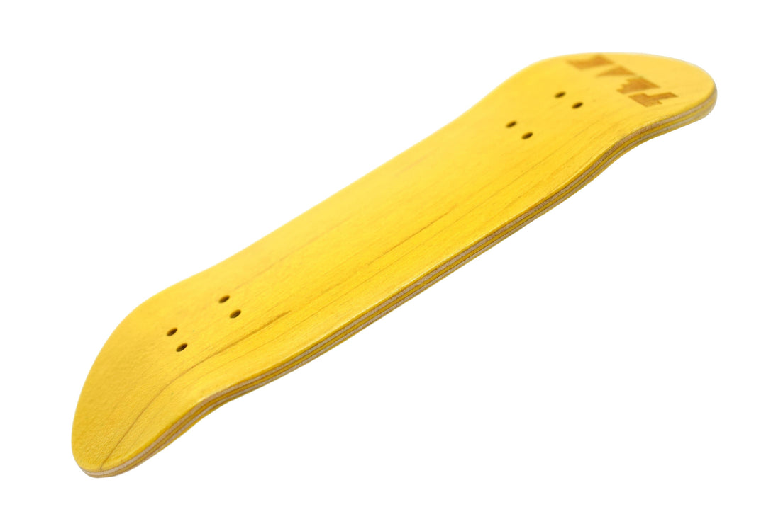 Teak Tuning PROlific Wooden 5 Ply Fingerboard Deck 32x95mm - Banana Yellow - with Color Matching Mid Ply