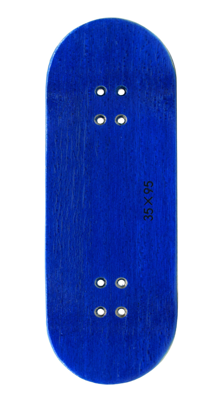 Teak Tuning PROlific Wooden 5 Ply Fingerboard Deck 35x95mm - Blizzard Blue - with Color Matching Mid Ply