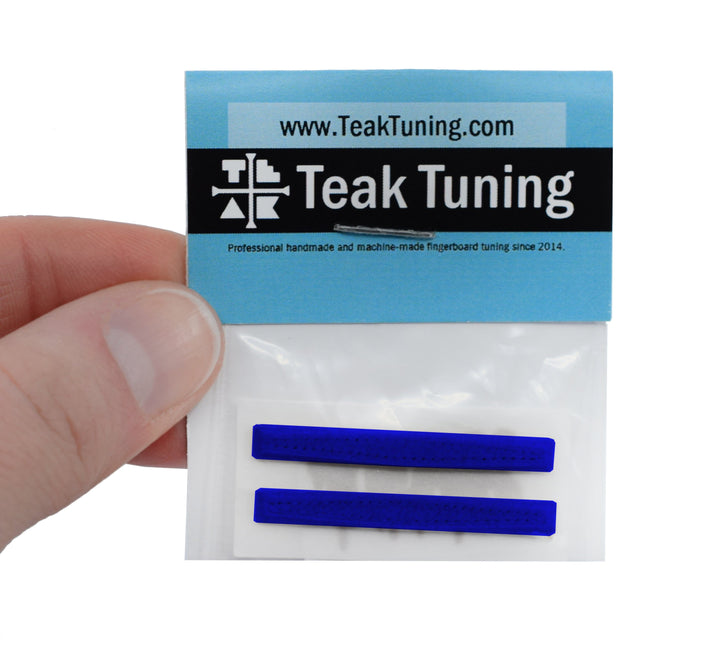 Teak Tuning Gem Edition Board Rails (Adhesive Backing) - Blue Sapphire