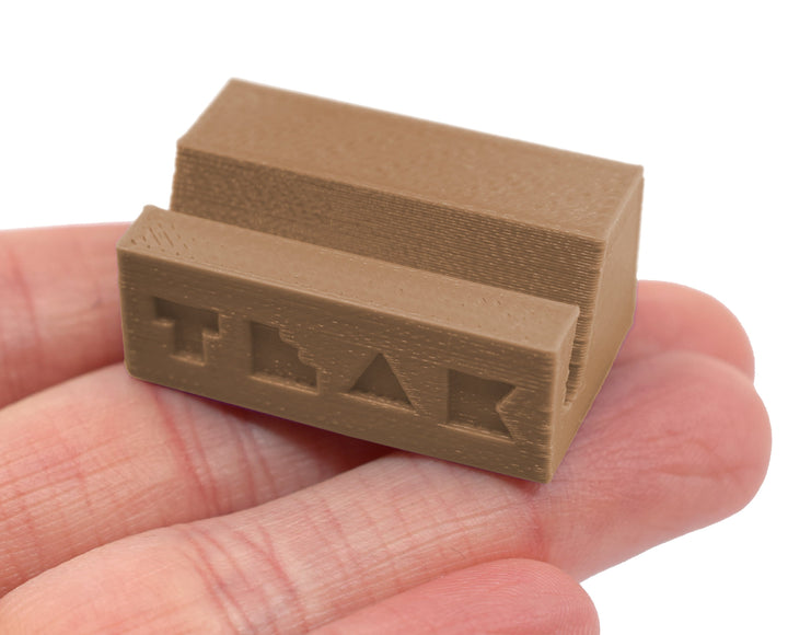 Teak Tuning Fingerboard Display Stand - Rectangle Edition - Desert Sands Colorway