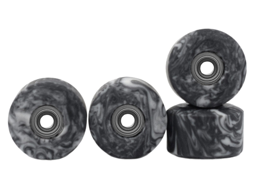 Teak Tuning Apex New Street Wheels, "Grey & White Swirl" - 61D - ABEC-9 Bearings