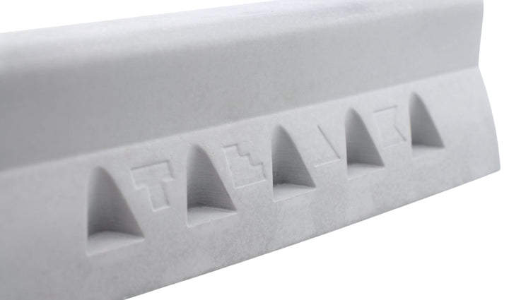 Teak Tuning Monument Series Concrete Jersey Barrier - 7" Long, 2.25" Tall - "Sterling Gray" Colorway