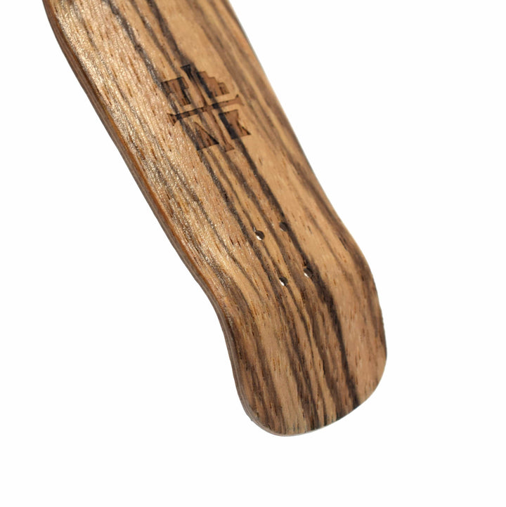 Teak Tuning Carlsbad Cruiser Wooden Fingerboard Deck, "Zebrawood" - 34mm x 100mm