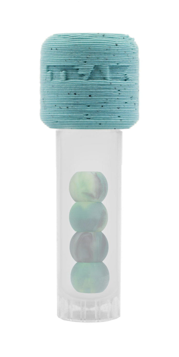 Teak Tuning Apex 61D Urethane Fingerboard Wheels, Globe Shape, ABEC-9 Stealth Bearings - Nebula Colorway - Set of 4