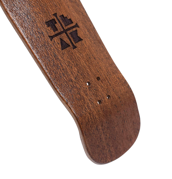 Teak Tuning Carlsbad Cruiser Wooden Fingerboard Deck, "Leather Bound Book" - 34mm x 100mm