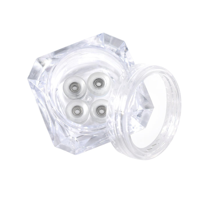 Teak Tuning Fingerboard Apex Wheels, "Diamond" - New Street Style, 77D - ABEC-9 Stealth Bearings