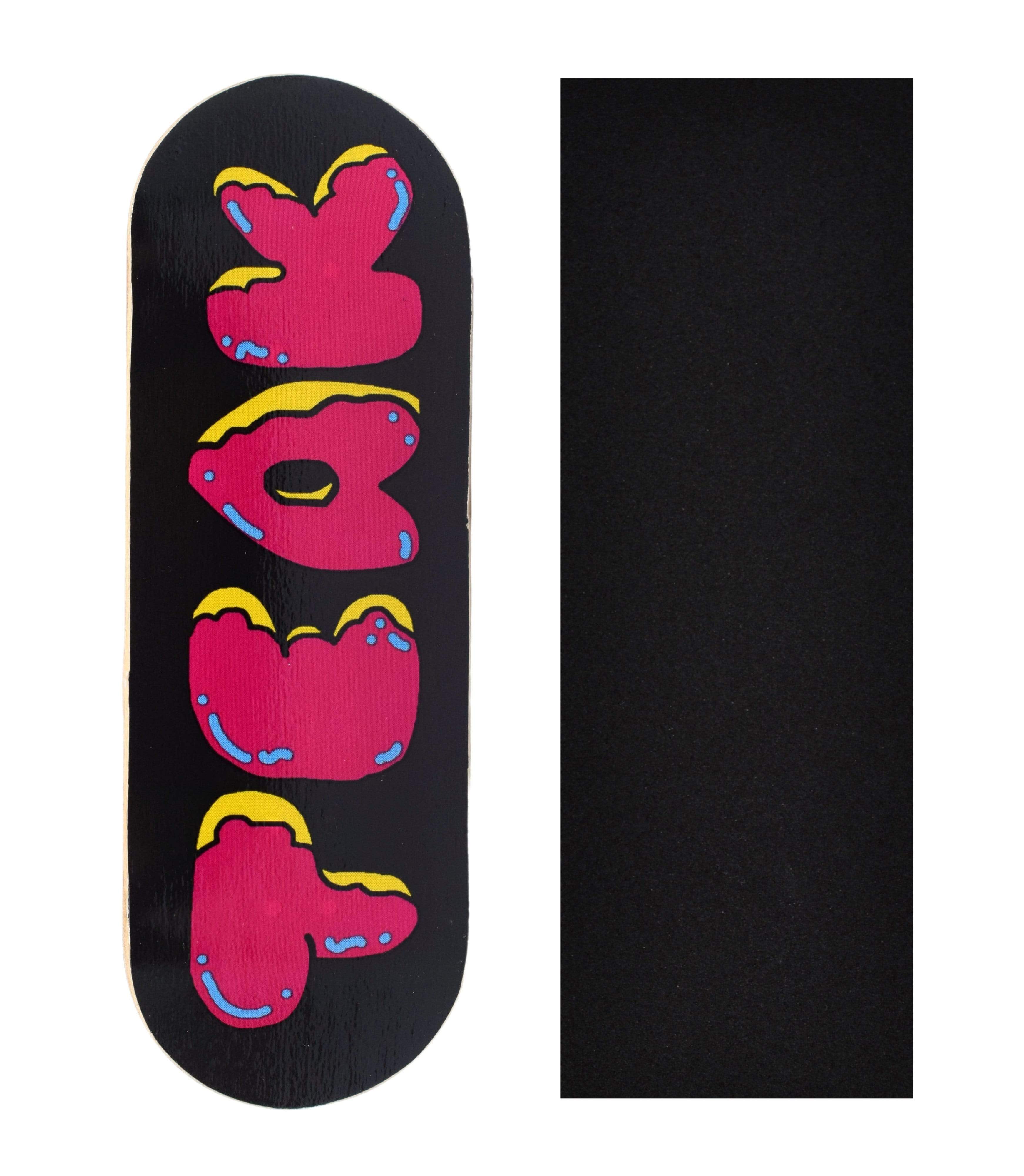 Heat Transfer Graphic Wooden Fingerboard Deck, 