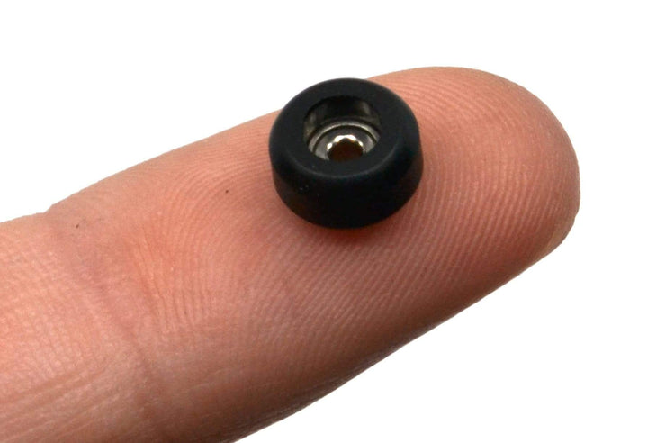 Teak Tuning CNC 100D Polyurethane Fingerboard Bearing Wheels, Black - Set of 4 Black