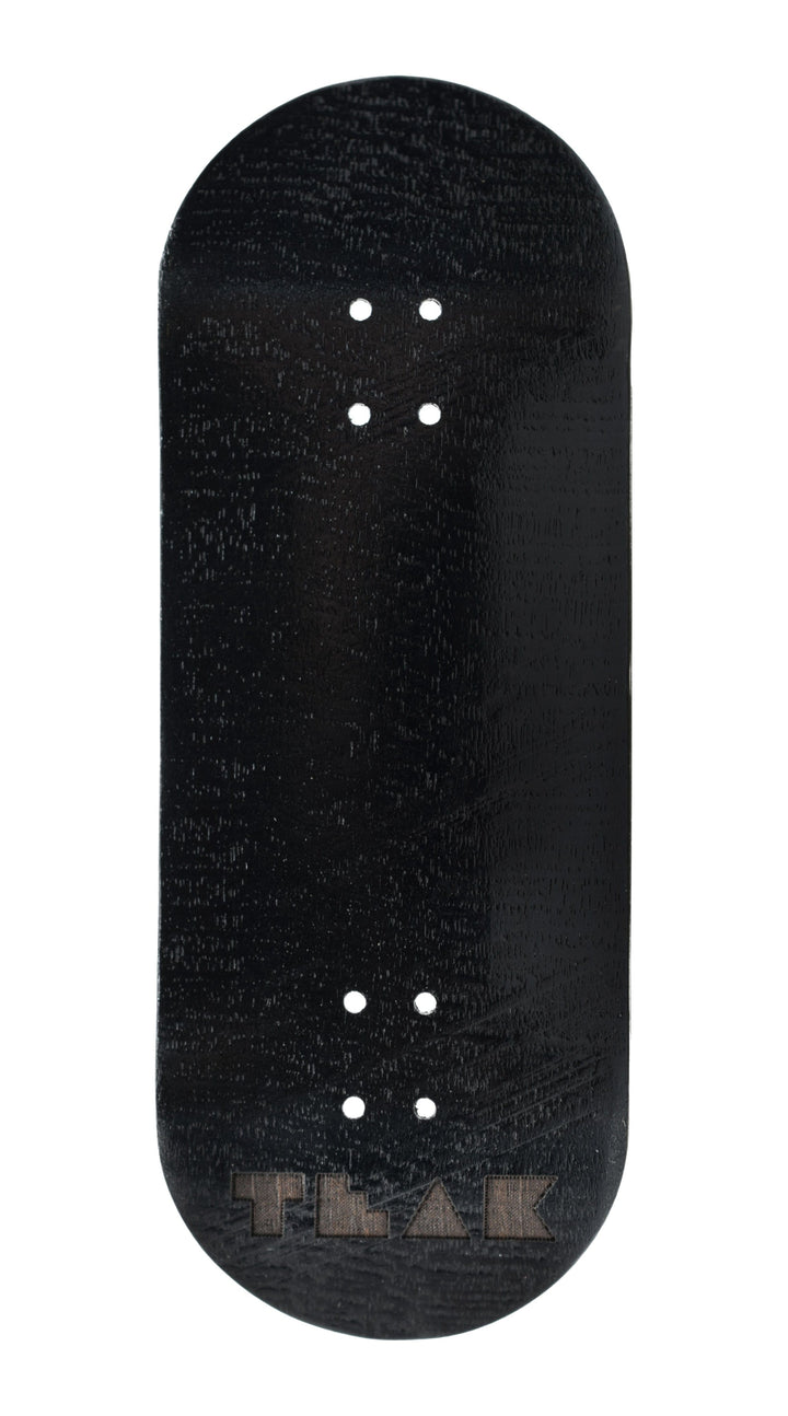 Teak Tuning PROlific Wooden 5 Ply Fingerboard Deck 35x95mm - Black Mamba - with Color Matching Mid Ply