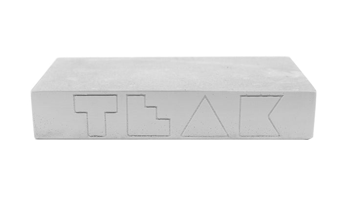 Teak Tuning Monument Series Concrete - "Big Slab" Manual Pad - 5.5" Wide, 3" Long - Sterling Gray Colorway