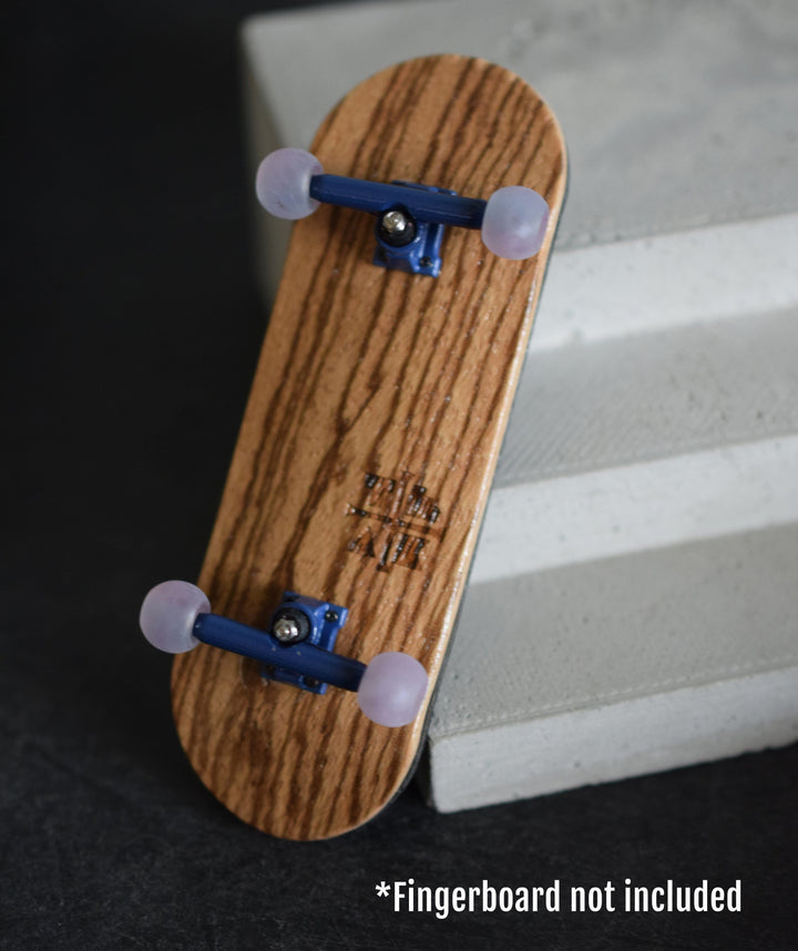 Teak Tuning Apex 61D Urethane Fingerboard Wheels, Globe Shape, ABEC-9 Stealth Bearings - Supernova Colorway - Set of 4