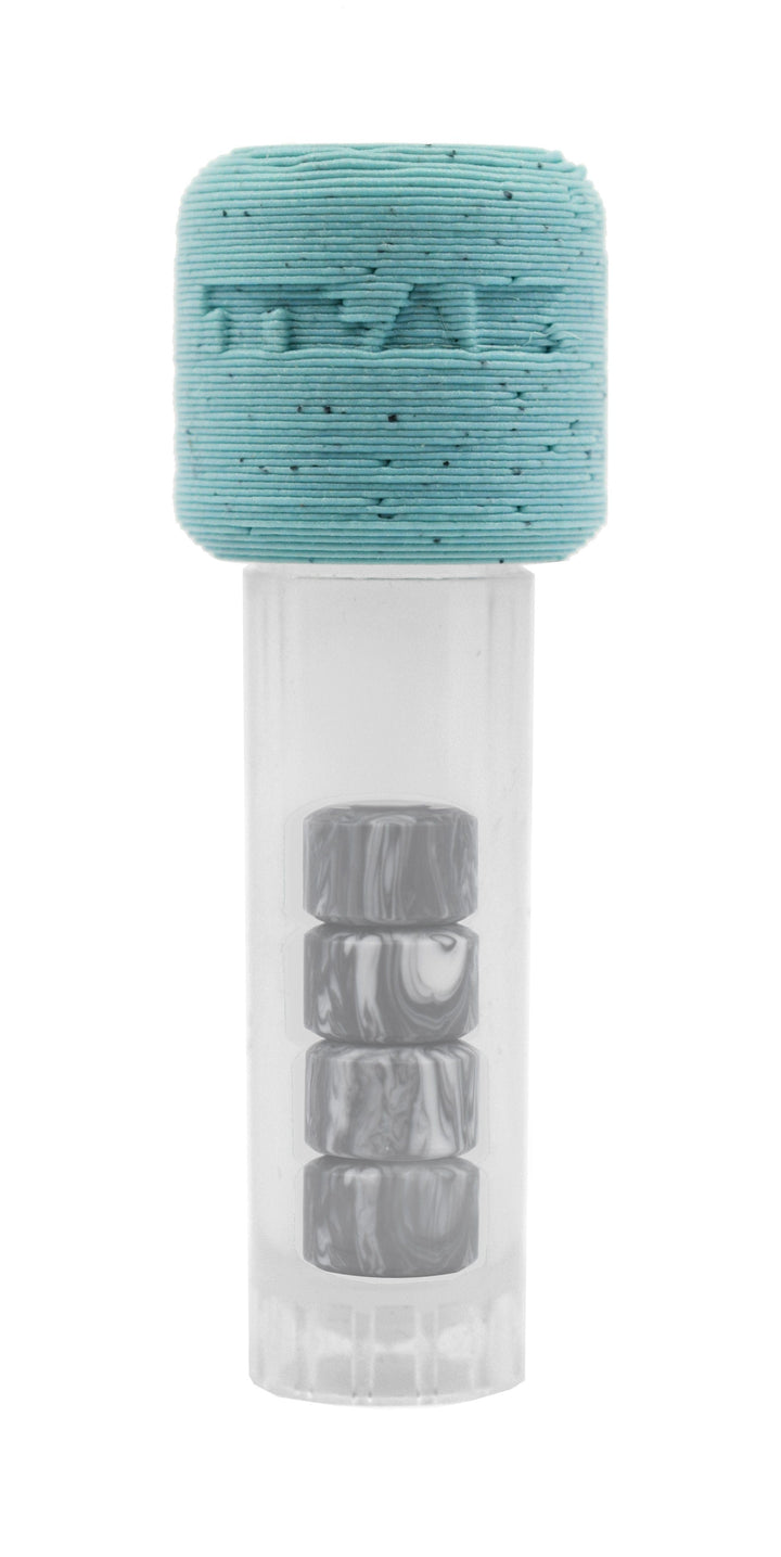 Teak Tuning Apex New Street Wheels, "Grey & White Swirl" - 61D - ABEC-9 Bearings