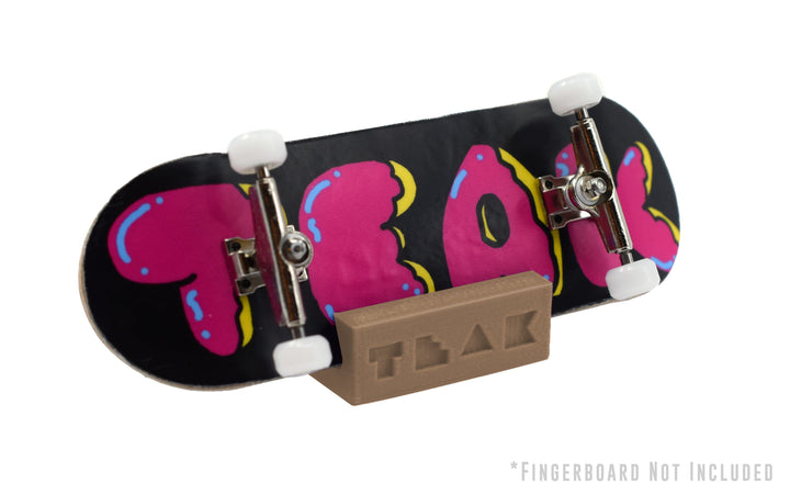 Teak Tuning Fingerboard Display Stand - Rectangle Edition - Desert Sands Colorway