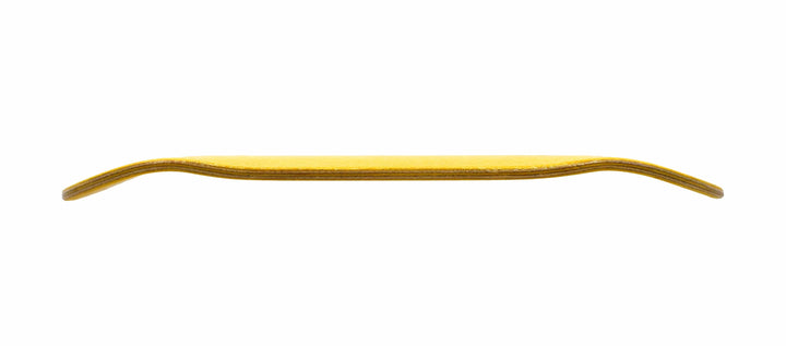 Teak Tuning PROlific Wooden 5 Ply Fingerboard Deck 35x95mm - Banana Yellow - with Color Matching Mid Ply