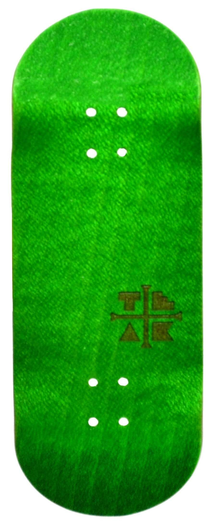 Teak Tuning PROlific Wooden Fingerboard Deck, "Ghillie Green" - 34mm x 97mm