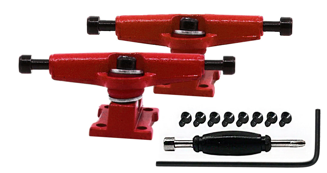 Teak Tuning Allen Key Kingpin Style Trucks - Red