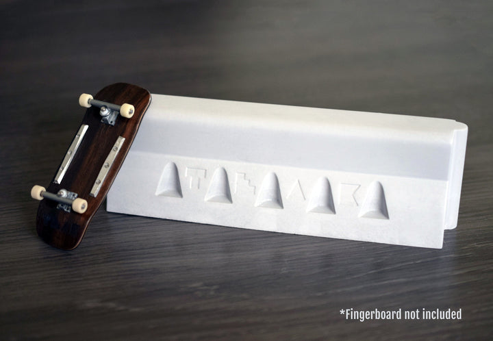 Teak Tuning Monument Series Concrete Jersey Barrier - 7" Long, 2.25" Tall - "Sterling Gray" Colorway