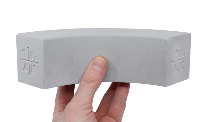 Teak Tuning Monument Series Concrete 90° Loaf Obstacle - 6.5" Long, 2" Tall - "Sterling Gray" Colorway