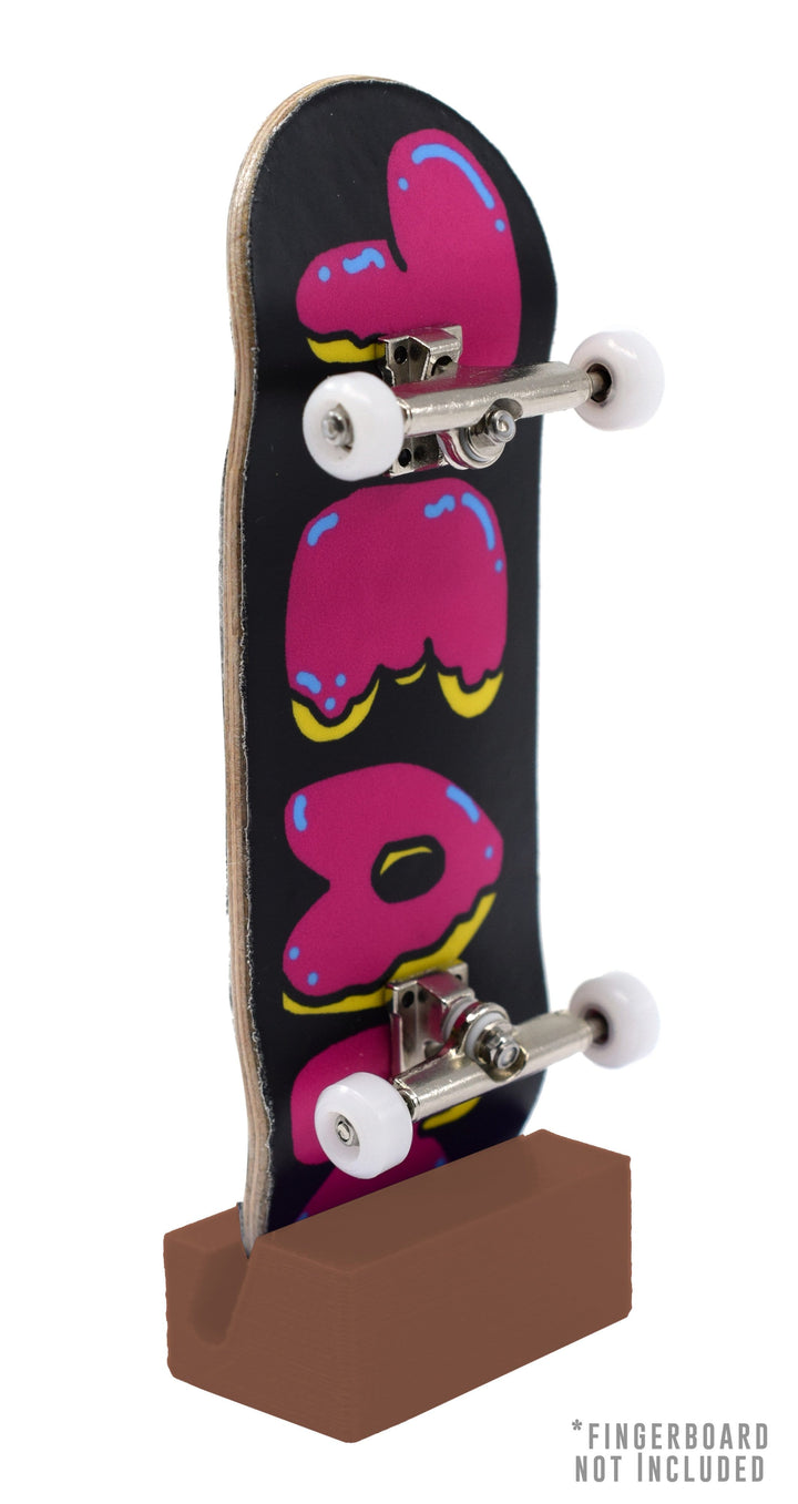 Teak Tuning Fingerboard Display Stand - Rectangle Edition - Sienna Brown Colorway