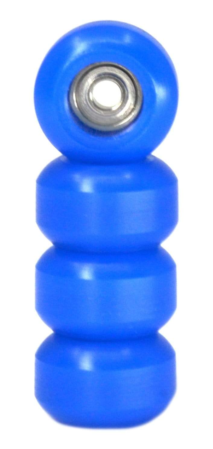 Teak Tuning CNC 100D Polyurethane Fingerboard Bearing Wheels, Dark Blue - Set of 4 Dark Blue