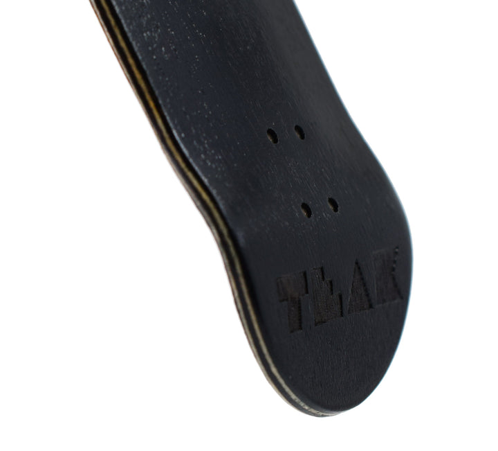 Teak Tuning PROlific Wooden 5 Ply Fingerboard Deck 35x95mm - Black Mamba - with Color Matching Mid Ply