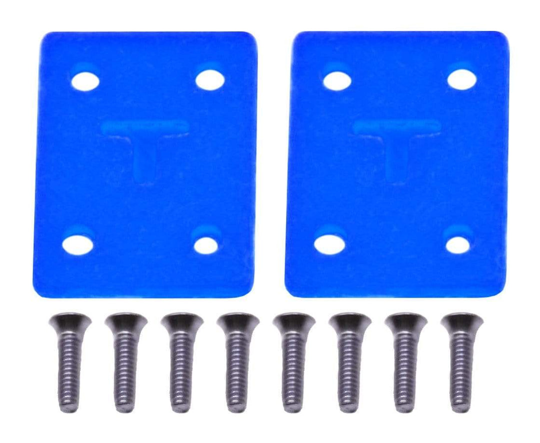 Teak Tuning Riser Pad Kit (Includes 8 Long Screws) - Blizzard Blue