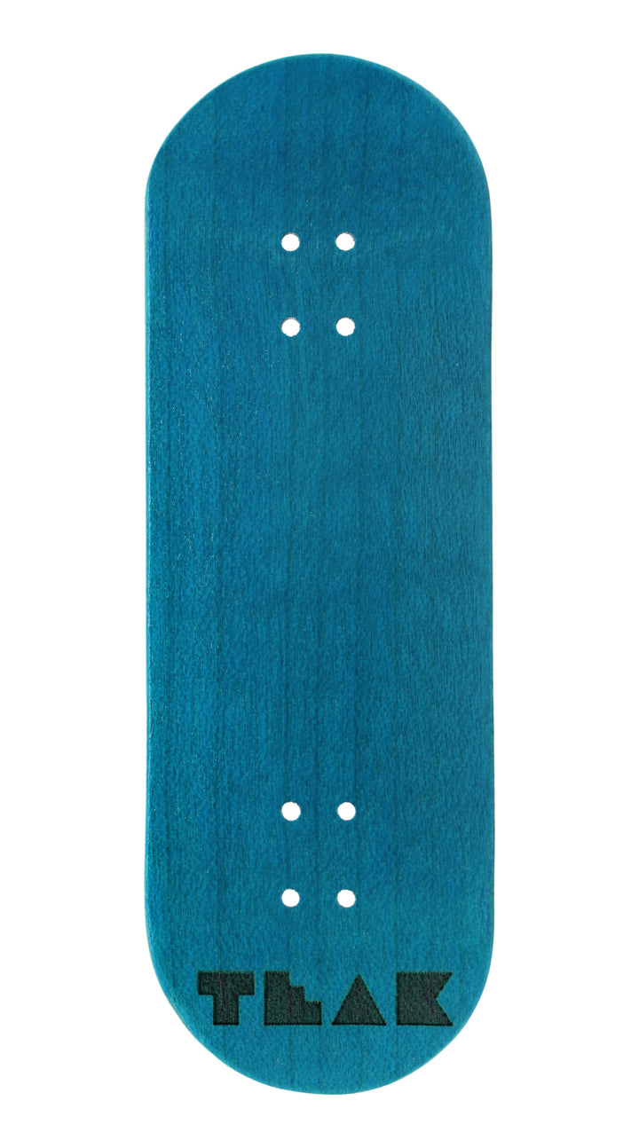 Teak Tuning PROlific Wooden 5 Ply Fingerboard Deck 32x95mm - Teak Teal - with Color Matching Mid Ply