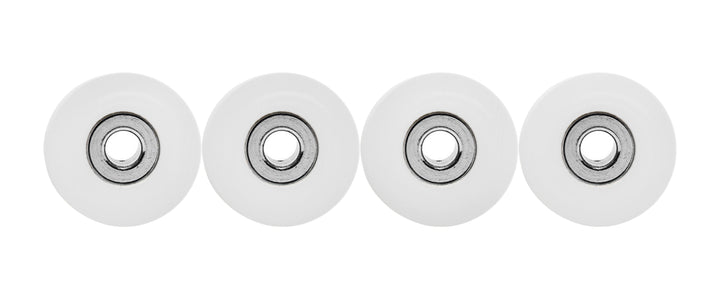 Teak Tuning Eco 85D CNC Poly Wheels - Rounded Shape - White Colorway