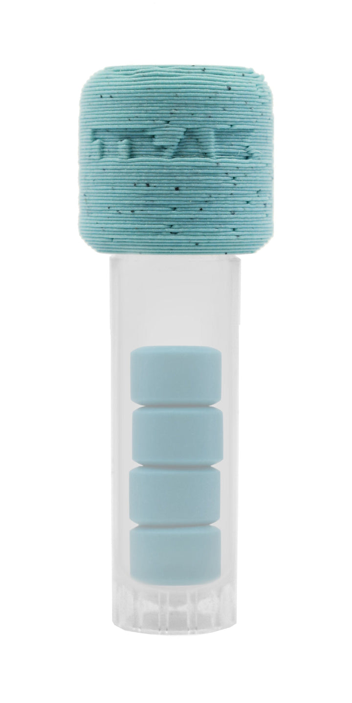 Teak Tuning Apex 65D All Terrain Polymer (ATP) Fingerboard Wheels, New Street Shape - Premium ABEC-9 Stealth Bearings - Sea Voyage Colorway - Set of 4