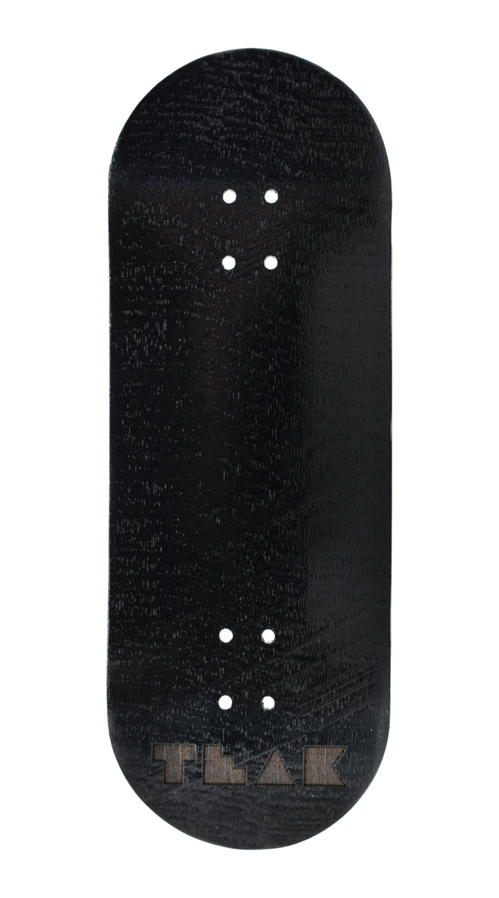 Teak Tuning PROlific Wooden 5 Ply Fingerboard Deck 34x95mm - Black Mamba - with Color Matching Mid Ply