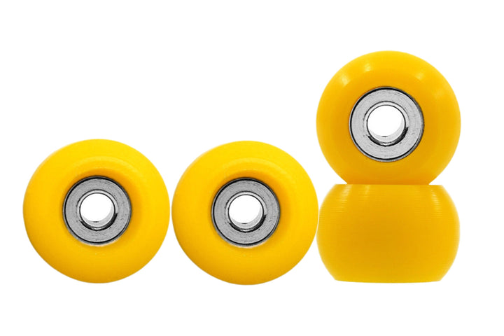 Teak Tuning Eco 85D CNC Poly Wheels - Rounded Shape - Yellow Colorway