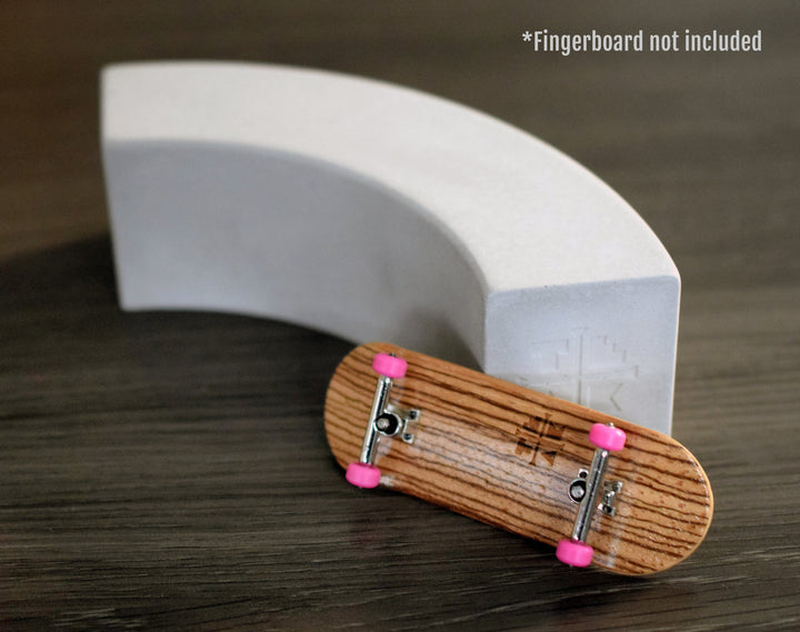 Teak Tuning Monument Series Concrete 90° Loaf Obstacle - 6.5" Long, 2" Tall - "Sterling Gray" Colorway