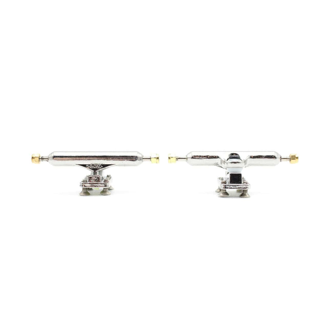 Teak Tuning Pro Fingerboards 33mm Professional Blistered Fingerboard Trucks - Silver Chrome
