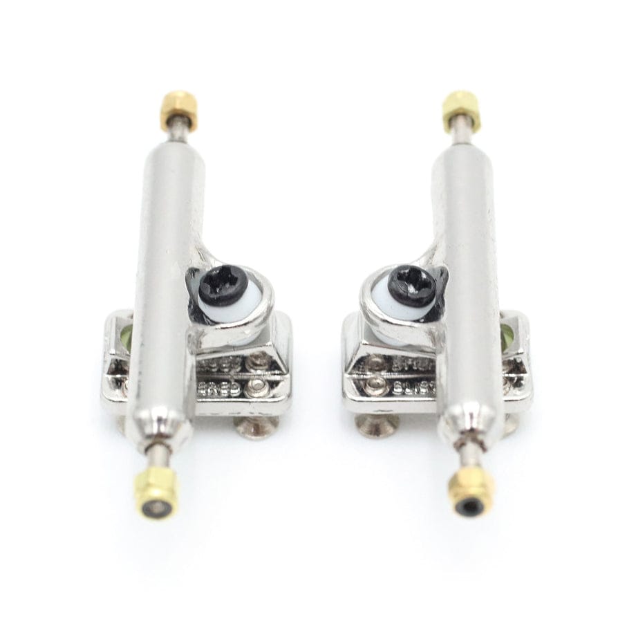 Teak Tuning Pro Fingerboards 33mm Professional Blistered Fingerboard Trucks - Silver Chrome