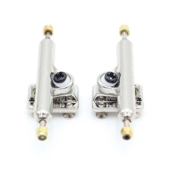 Teak Tuning Pro Fingerboards 33mm Professional Blistered Fingerboard Trucks - Silver Chrome