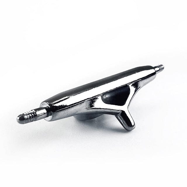 Obsius 32mm Obsius Pro Fingerboard Trucks - Silver Chrome Colorway